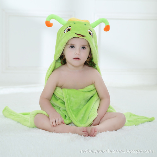 Hot selling cute baby bath towel hood